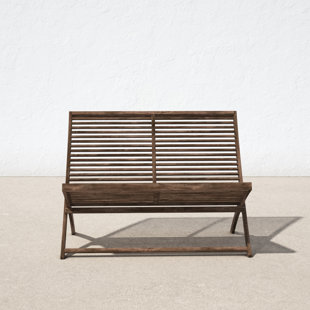 Modern outdoor discount bench with back